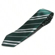 1 Cà Vạt Cổ Điển Lấy Cảm Hứng Từ Trường Học Họa Tiết Sọc chéo, Cosplay Phụ Kiện Cho Áo Choàng Của Harry, Thích Hợp Cho Trang Phục, Phù Hợp Với Công Việc - màu xanh lá - Xem 3