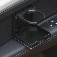 1個可折疊汽車杯架,配有多功能飲品瓶架,適用於大型車輛和遊艇安裝,適用於杯子和馬克杯 - 黑色 - 查看 1