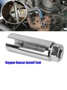 1入組1/2" 22mm驅動插座汽車扳手,用於氧氣傳感器的安裝拆卸更換工具,汽車維修卡車汽車配件 - 銀色 - 查看 4