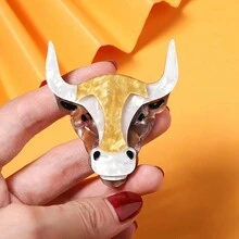 1 Miếng Acrylic Thủ công Con bò Hình dạng Hoạt hình Trâm cài , Đúng mốt Kim băng Đối với Trẻ em Quần áo Phụ kiện , Tất cả các mùa - Nhiều màu - Xem 5