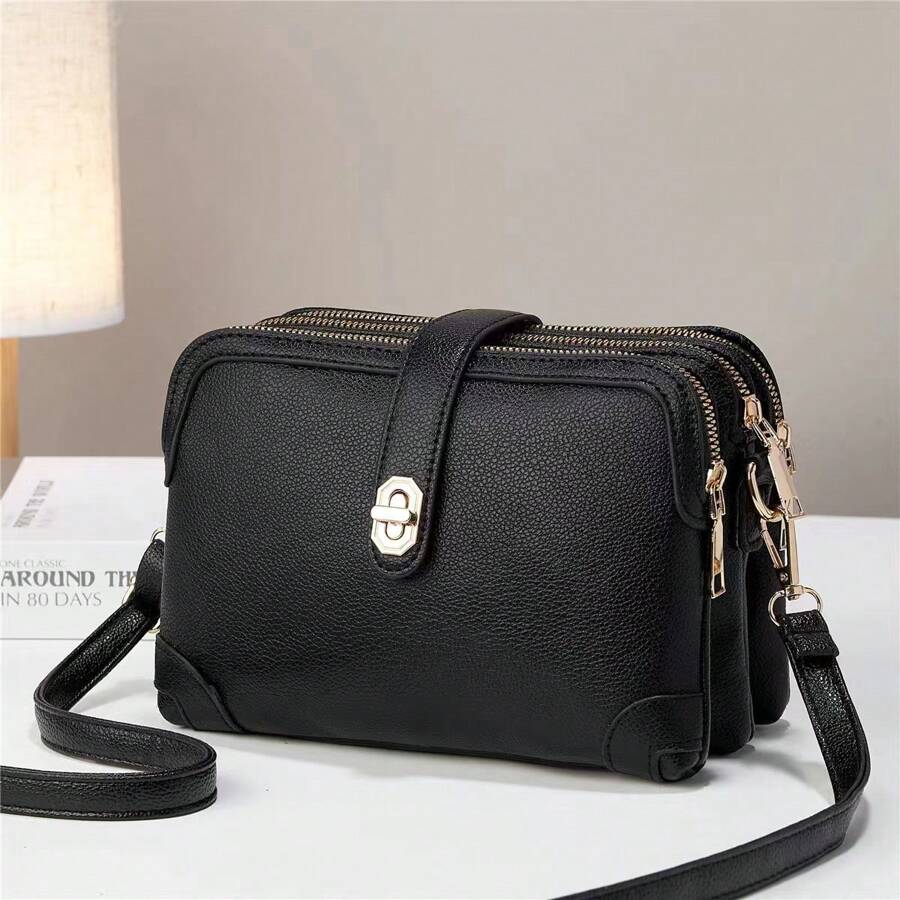 3-Pocket Handbag Women Purse 2025 New Arrival Shoulder Bag Lady Crossbody Small Wallet Phone Pouch
