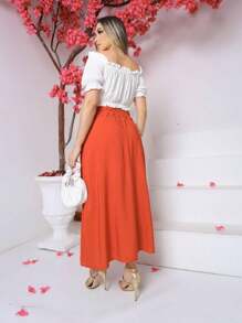 Women Skirts - Naranja - Ver 3