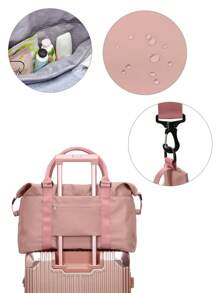 兒童運動旅行手提袋,大型健身手提袋,帶拉鍊行李袋手提袋,便攜式防水旅行袋,過夜袋,青少年週末出門旅行手提袋,適合上學、練習,過夜旅行等