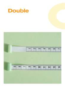 1入新創意貓爪形狀小型pu皮卷尺,可攜式,用於測量腰圍、胸圍和身體尺寸,適用於縫紉