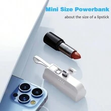 Mini Portable Power Bank External Battery Plug Play Power Bank Type C Fast Effective Charger - màu đen - Xem 4
