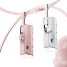 Mini Portable Power Bank External Battery Plug Play Power Bank Type C Fast Effective Charger - màu đen - Xem 8