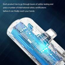 Mini Portable Power Bank External Battery Plug Play Power Bank Type C Fast Effective Charger - màu đen - Xem 6