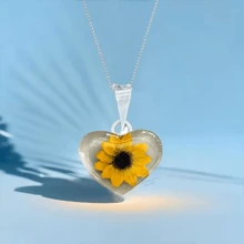 Collar Girasol Anillos Compromiso Promesa Joyeria