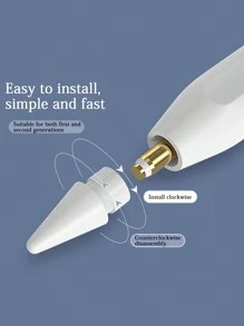 5pcs/set Apple Original Pencil Tips Compatible With 1st/2nd Generation, Wear-resistant And Capacitive Pen Heads