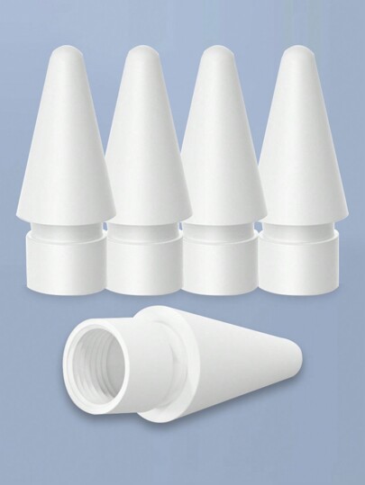 5pcs/set Apple Original Pencil Tips Compatible With 1st/2nd Generation, Wear-resistant And Capacitive Pen Heads