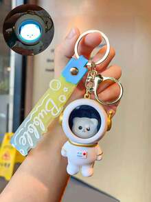 1 Miếng Của phụ nữ Dễ thương Phụ kiện , Phát sáng Thú vật Mini Đèn tia chớp Búp bê Móc chìa khóa , Thú vật Mèo con Móc chìa khóa , Móc chìa khóa Ví Vật rủ xuống , Ô tô/xe hơi Móc chìa khóa , Phù hợp Móc chìa khóa Qủa tặng Cho bạn trai Và Bạn gái - trắng - Xem 5