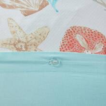 6pc Pebble Beach Sateen Duvet Cover Set - 珊瑚 - 查看 5