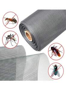 1入室內防蚊蟲網,可調節門網,窗網捲裝,法式庭院門廊,臥室客廳家居裝飾用的滑動門網絡 - 黑色 - 查看 6