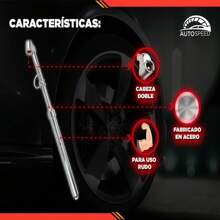Medidor De Presión De Aire / Calibrador Grande Para Llantas - Plateado - Ver 4