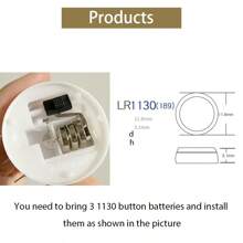 創意聖誕電子蠟燭燈(有聖誕樹、聖誕老人、雪人、麋鹿等多種風格),聖誕裝飾裝飾品、氛圍燈和小夜燈 - 彩色 - 查看 7