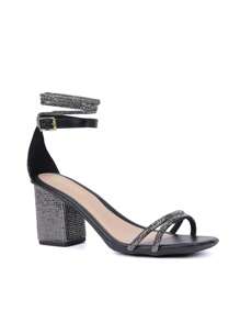 Women Heeled Sandals - 黑色 - 查看 2