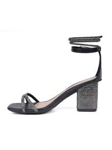 Women Heeled Sandals - 黑色 - 查看 5