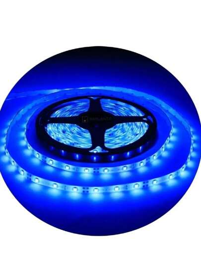 Kit 2 Fita Led 3528 Rolo 5 Metros 300 Leds Ip 20 Branco Frio/Azul Sem Fonte