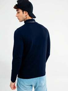 Men T-Shirts - Màu xanh hải quân - Xem 3