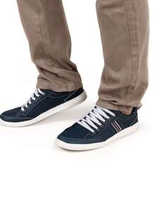 Men Sneakers - Màu xanh hải quân - Xem 1