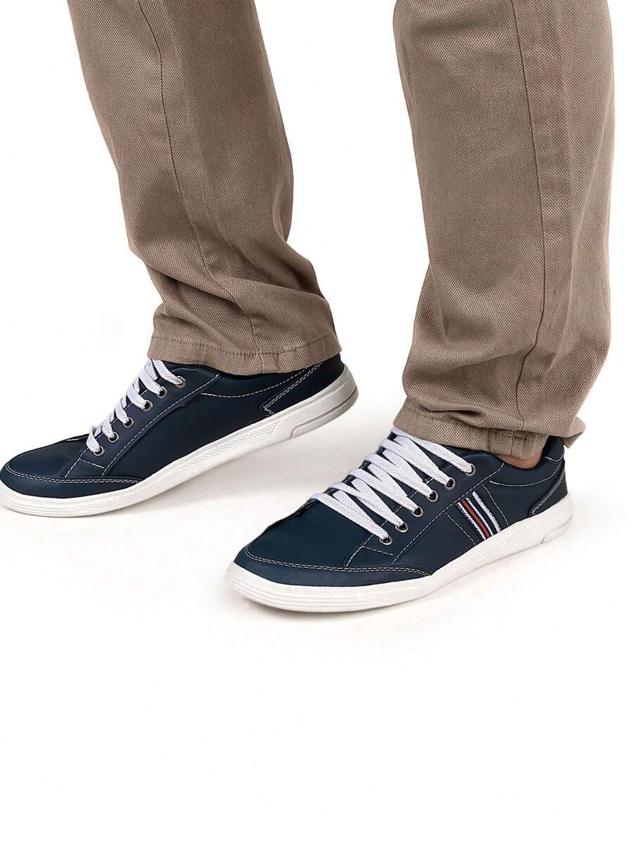 Men Sneakers - Màu xanh hải quân - Xem 1