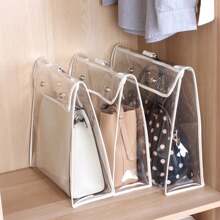 1 Miếng Tủ Túi bảo quản , Chống bụi Túi treo , Trong suốt Lưu trữ Túi đựng Đối với Túi xách , Và Tổ chức Túi tote - Trắng - Xem 6