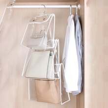 1 Miếng Tủ Túi bảo quản , Chống bụi Túi treo , Trong suốt Lưu trữ Túi đựng Đối với Túi xách , Và Tổ chức Túi tote - Trắng - Xem 8