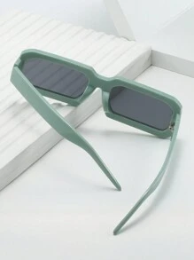 1 件装窄框小方形塑料时尚眼镜，男女皆宜，时尚眼镜，适合展示、日常佩戴