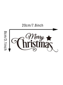 RandySticker Giáng sinh Trắng Hình dán Cửa sổ Ly Đề can Nhà  Trang trí Bức tranh - trắng - Xem 2