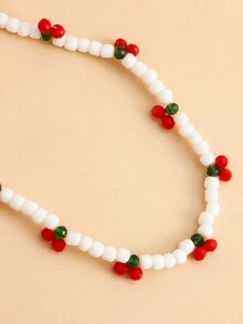 1 chiếc dây đeo điện thoại di động bằng gốm mềm màu tím dành cho nữ, kiểu dáng đơn giản, phù hợp để sử dụng hàng ngày - trắng - Xem 4