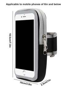 1入手機運動手臂袋,戶外跑步手臂固定盒 - 黑色 - 查看 5