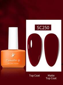 Tonitu g. 半永久性凝膠指甲油,30種顏色 - 凝膠指甲油,7ml紅色,凝膠美甲,uv / Led浸泡花落美甲沙龍和家居美甲diy,適合女性禮物,新年聖誕美甲y2k - 酒紅色 - 查看 2