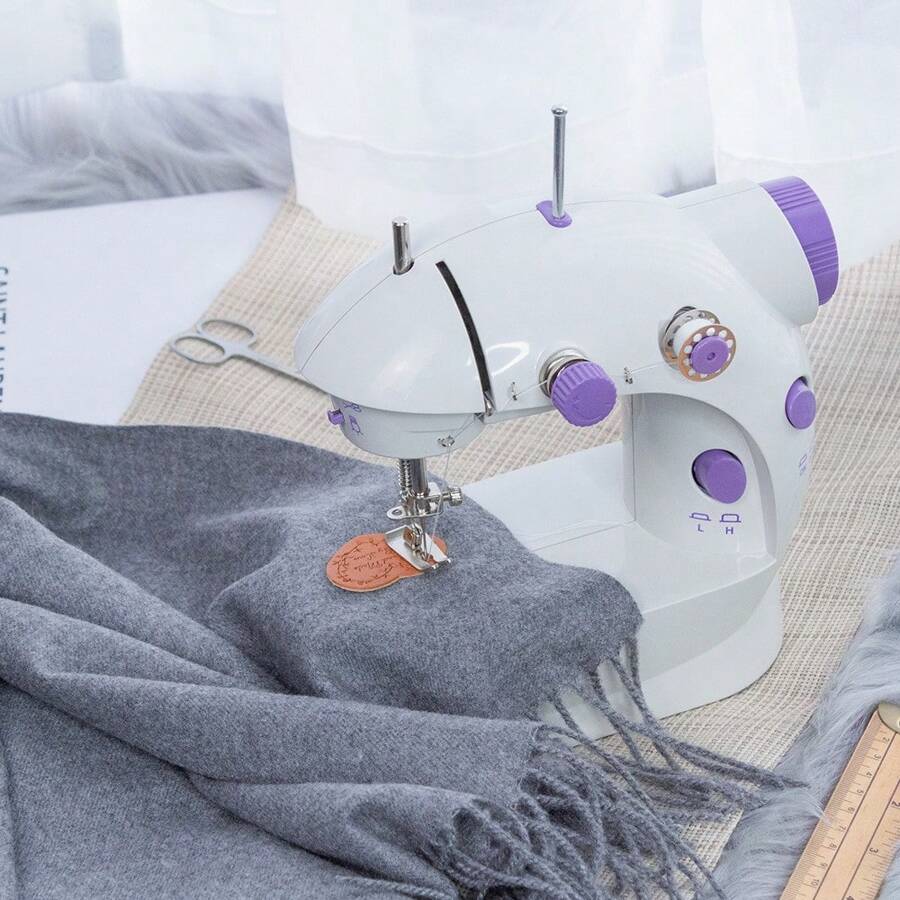 Small Portable Electric Sewing Machine For Home Use - White - View 1