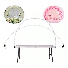 Arco Para Mesa Globos Portatil Decoracion Fiesta Eventos Adornos XV Años Decoracion Arreglo Mesas de dulces Cumpleaños - Blanco - Ver 2