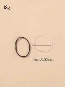 1000pcs Plain Elastic Simple Hair Ties For Kids - Multicolor - View 3