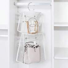 1 Miếng Tủ Túi bảo quản , Chống bụi Túi treo , Trong suốt Lưu trữ Túi đựng Đối với Túi xách , Và Tổ chức Túi tote - Trắng - Xem 5