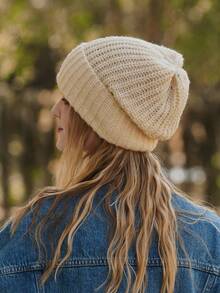 1 件套韩版针织保暖帽子，温暖时尚，冬季