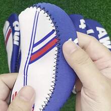 10 件裝美國國旗圖案氯丁橡膠高爾夫球桿鐵頭套減震防刮 - 藍色 - 查看 6