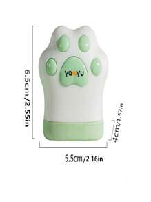 1入新創意貓爪形狀小型pu皮卷尺,可攜式,用於測量腰圍、胸圍和身體尺寸,適用於縫紉