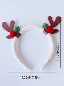 1 Máy Tính Nữ Giáng Sinh Nhung Đầu Tiên Mũ Đội Đầu Nai Sừng Tấm Tóc - Nhiều màu - Xem 5
