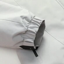 Women's Waterproof Ski Jacket Warm Winter Snow Coat Hooded Raincoat - Màu Xám nhạt - Xem 8