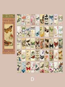 復古藝術日記材料裝飾貼紙 - 彩色 - 查看 9