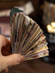 復古藝術日記材料裝飾貼紙 - 彩色 - 查看 2