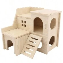 1pc Golden Hamster Villa - Apricot - View 1