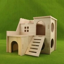 1pc Golden Hamster Villa - Apricot - View 2