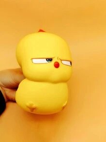 1 件慢回弹柔软玩具，缓解压力泡沫黄色小鸡卡通桌面挤压玩具，款式随机 - 黃色 - 查看 3