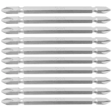 Jogo de Bits Philips para Parafusadeira PH2 Imantada 110mm 1/4 com 10 Unidades Profild Profissional - Cinza - Visão 2