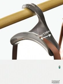 1入灰色拱形掛鉤適用於包包、衣服、帽子、圍巾等物品