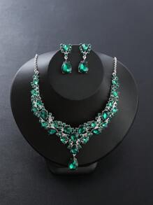 Bộ vòng cổ - màu xanh lá - Xem 2