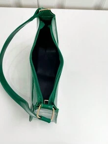 Màu thuần Tối giản Của phụ nữ Túi đeo vai - màu xanh lá - Xem 6